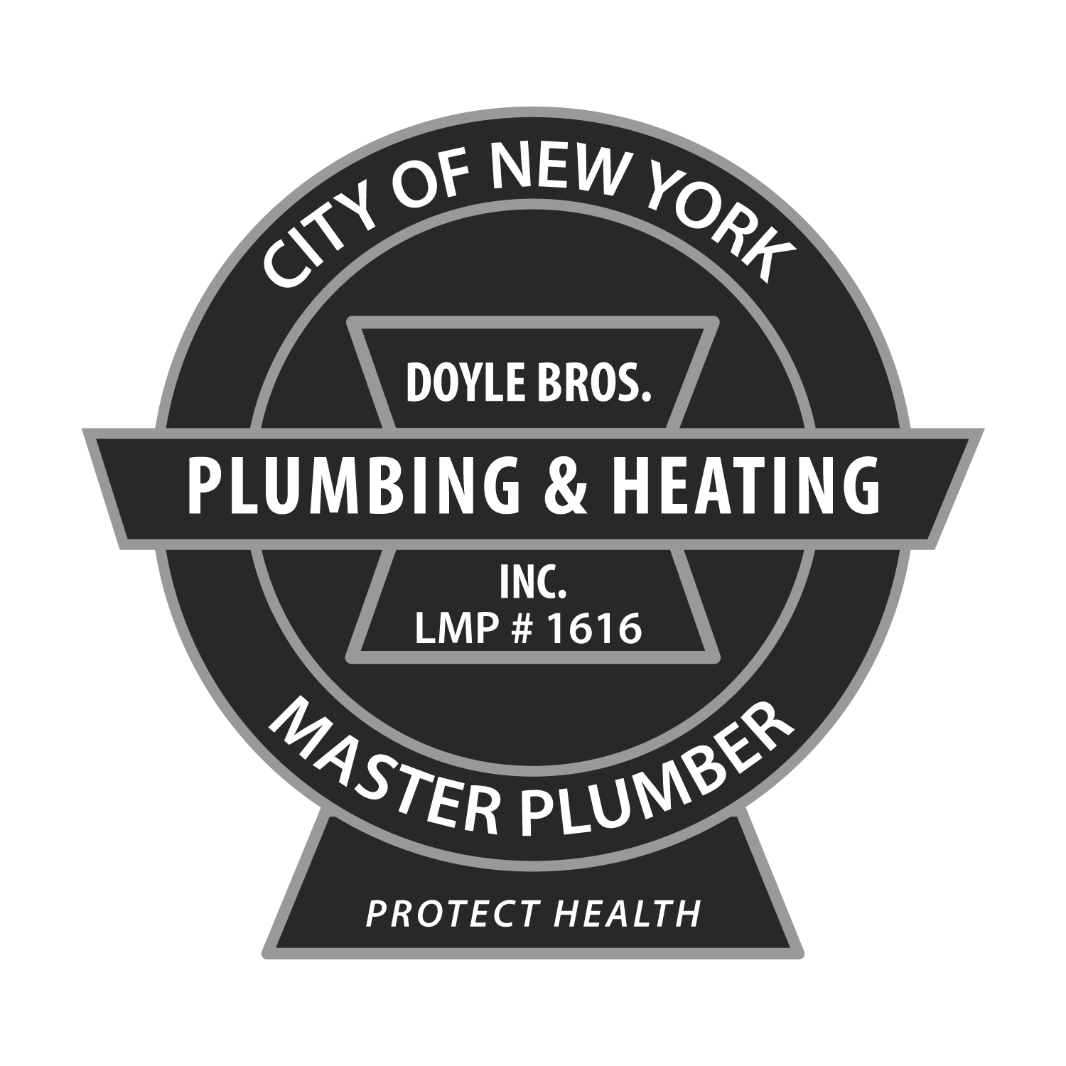 Dolye Badge Final BW 1 Doyle Bros. Plumbing & Heating Inc.